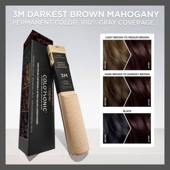 L'Oreal Paris -  Colorsonic Ammonia Free Permanent Ha Brown - Picture 4 of 9